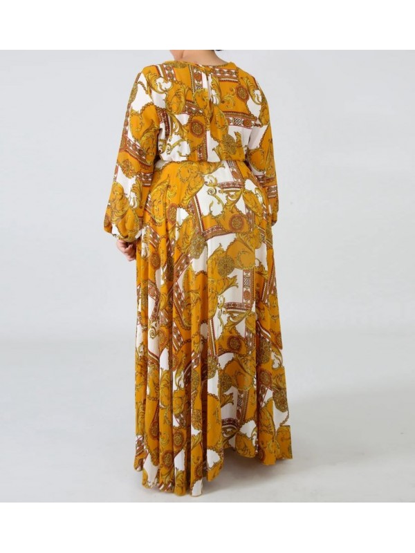 Vestito Donna Lungo Plus Taglie Grandi Woman Oversize Maxi Dress OS120013B f8